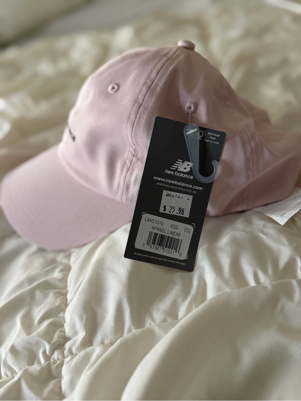 New Balance Light Pink Women's 6-Panel Cap